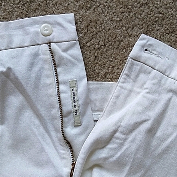 ROUNDTREE & Yorke Pants Easy Care Classic Fit White Dress Pants Trousers 36 - Picture 7 of 7
